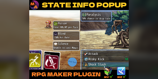 Cover image for State Info Popup - RPG Maker MV/MZ Plugin