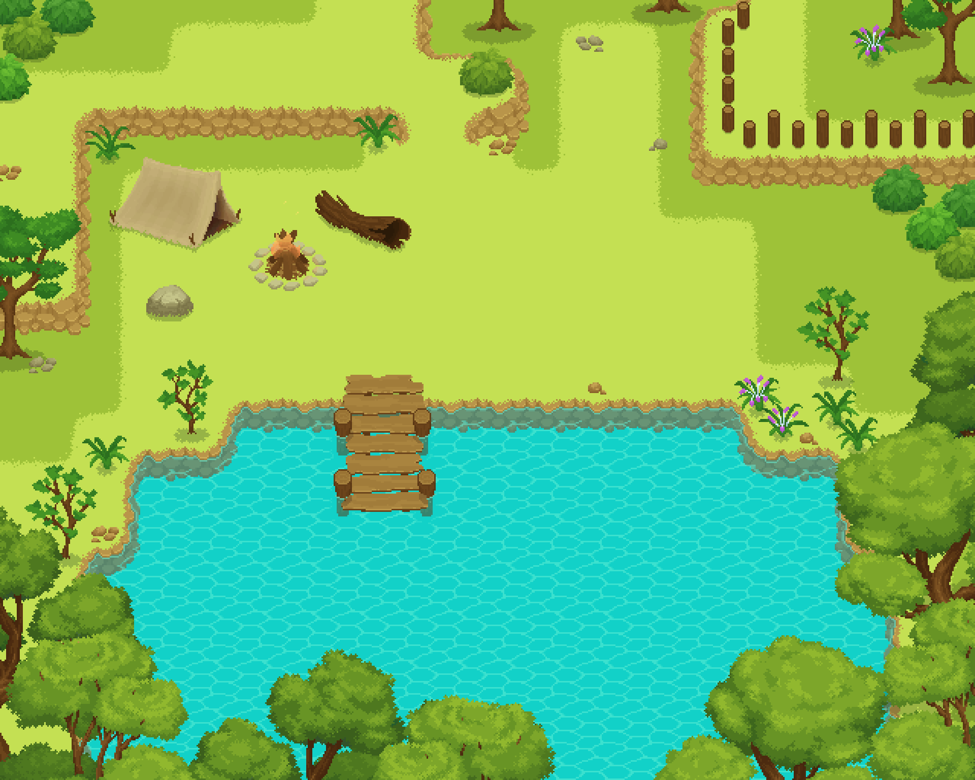 Summer Plains Tileset and Asset Pack 32x32 Pixels Version 1.0