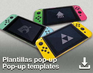 Switch Collection (plantillas/templates)   - Plantillas pop-up DIY / DIY pop-up templates 