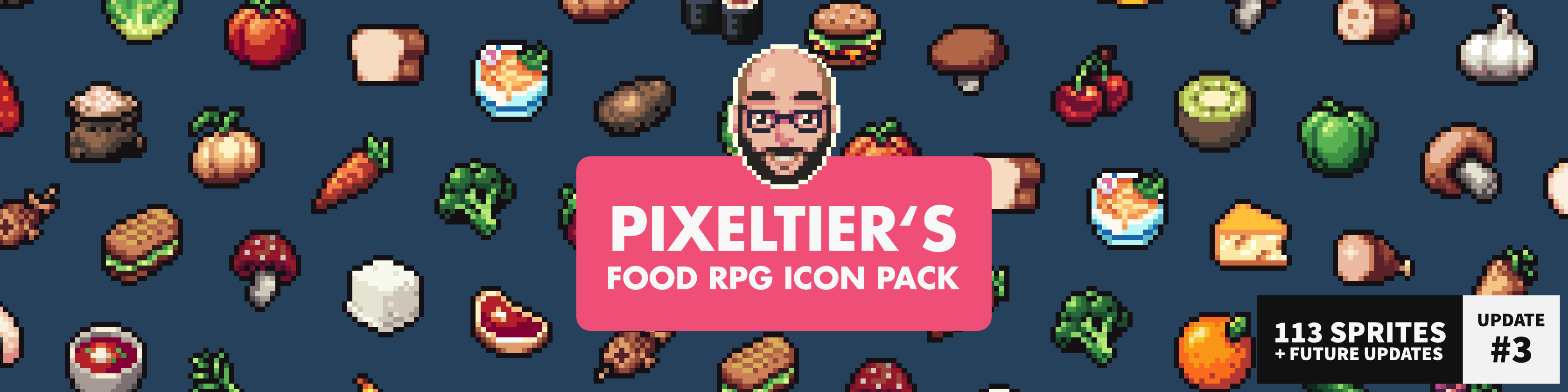 Pixeltier's 16x16 Food RPG Icon Pack /// Pixel Art