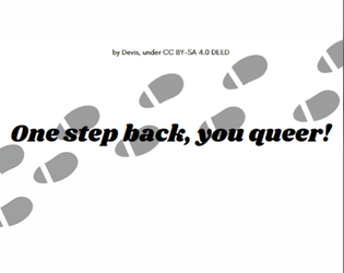 One step back, you queer!   - A little, not finished game about walking on a street 