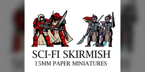 Cover image for 15mm Sci-Fi Skirmish - Paper Minis