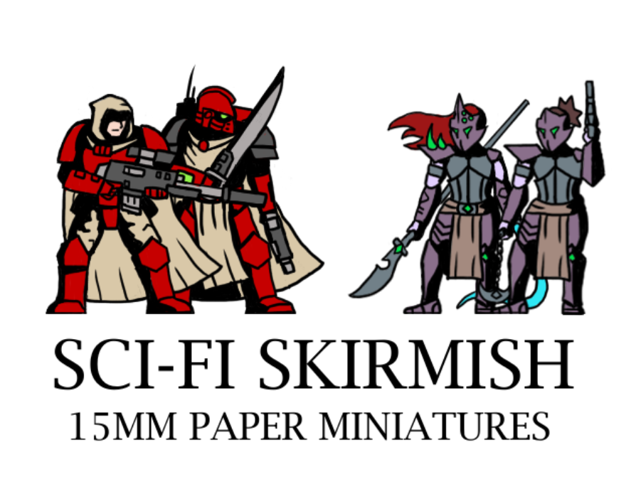 Cover image for 15mm Sci-Fi Skirmish - Paper Minis
