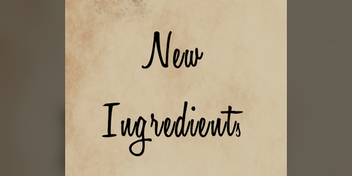 Cover image for New ingredients