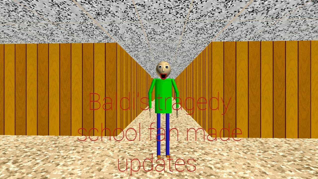 Baldi's tragedy school fan made updates by Mario meme