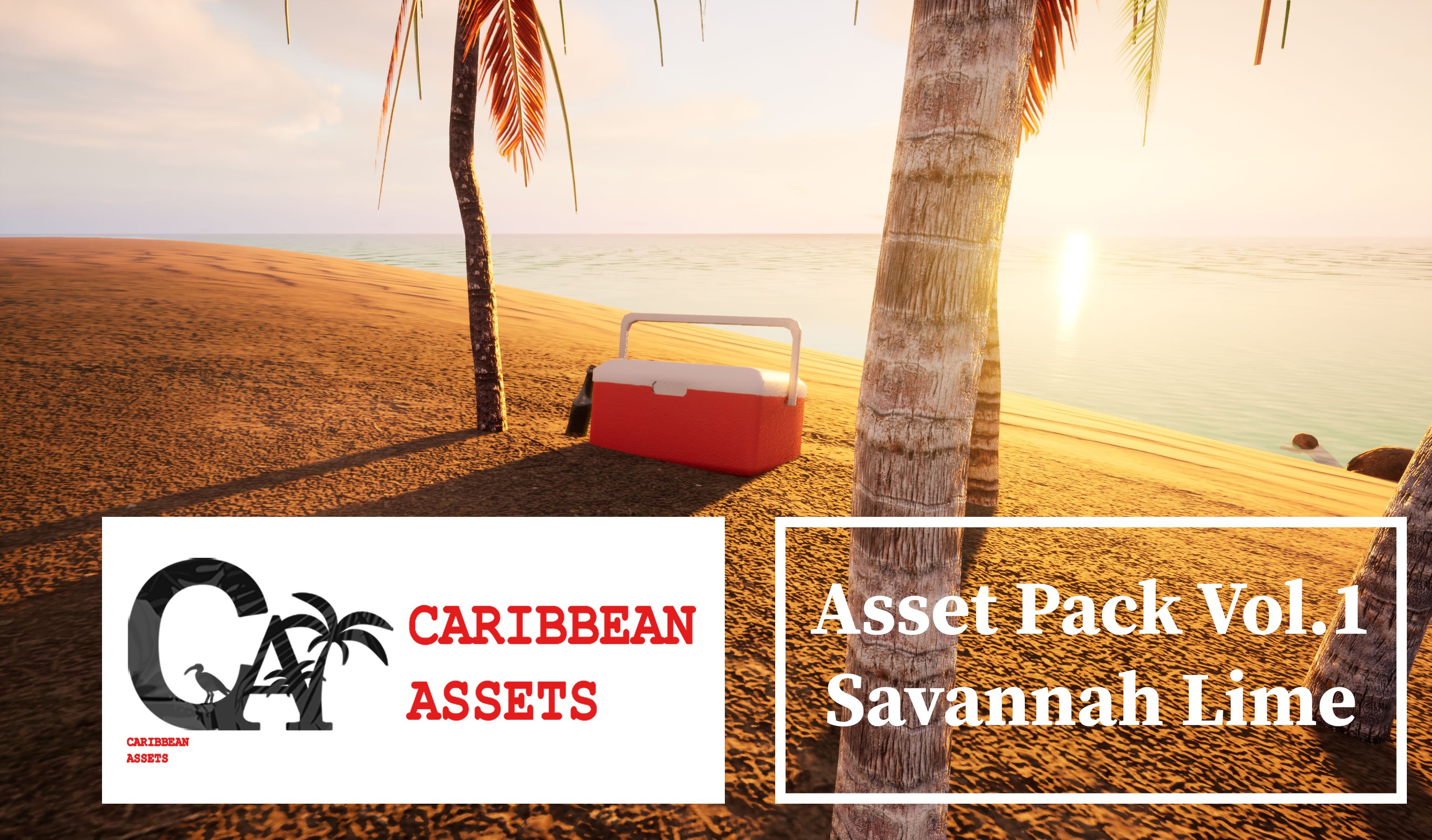 Caribbean Assets Pack.01 Savannah Lime