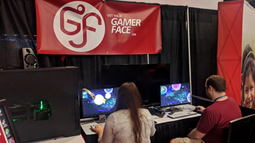 RCS showing at Gamer Face booth @ DreamHack ATX