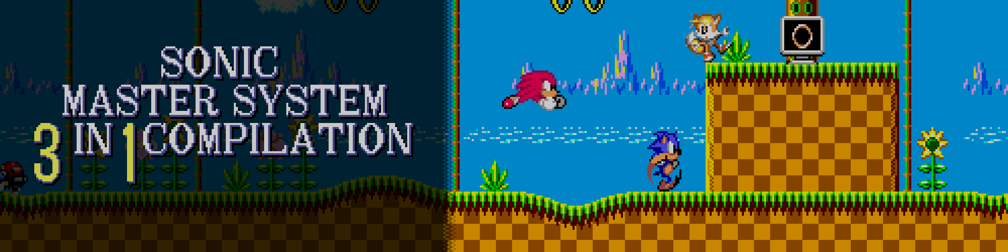 SONIC MASTER SYSTEM 3-IN-1 COMPILATION
