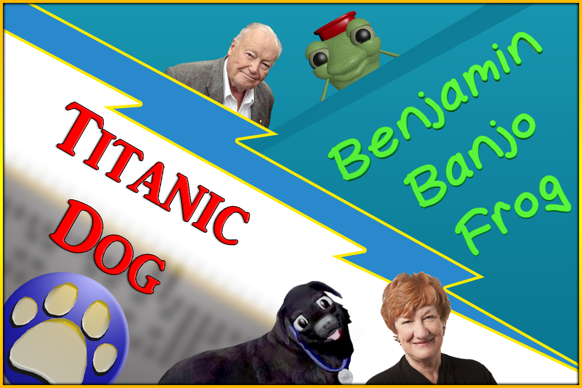 Benjamin Banjo Frog + Titanic Dog