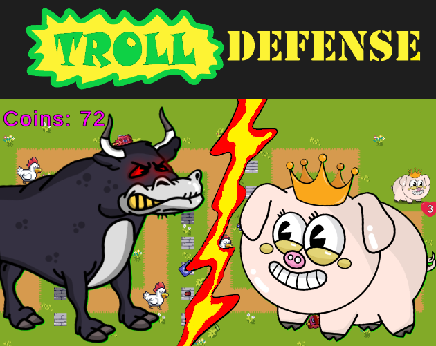 Rate TrollDefenseTD by Kevinnnder1 for MrLuchs Spielewettbewerb 2024