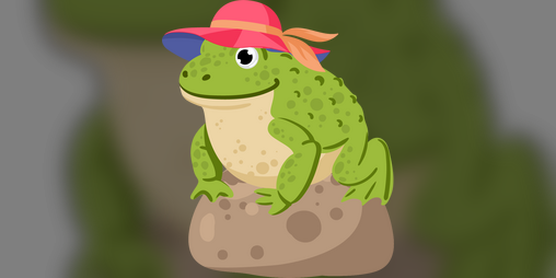 Cover image for Number Line Frog, a math game for children