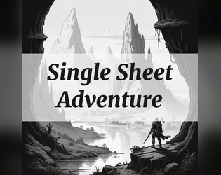 Single Sheet Adventure  