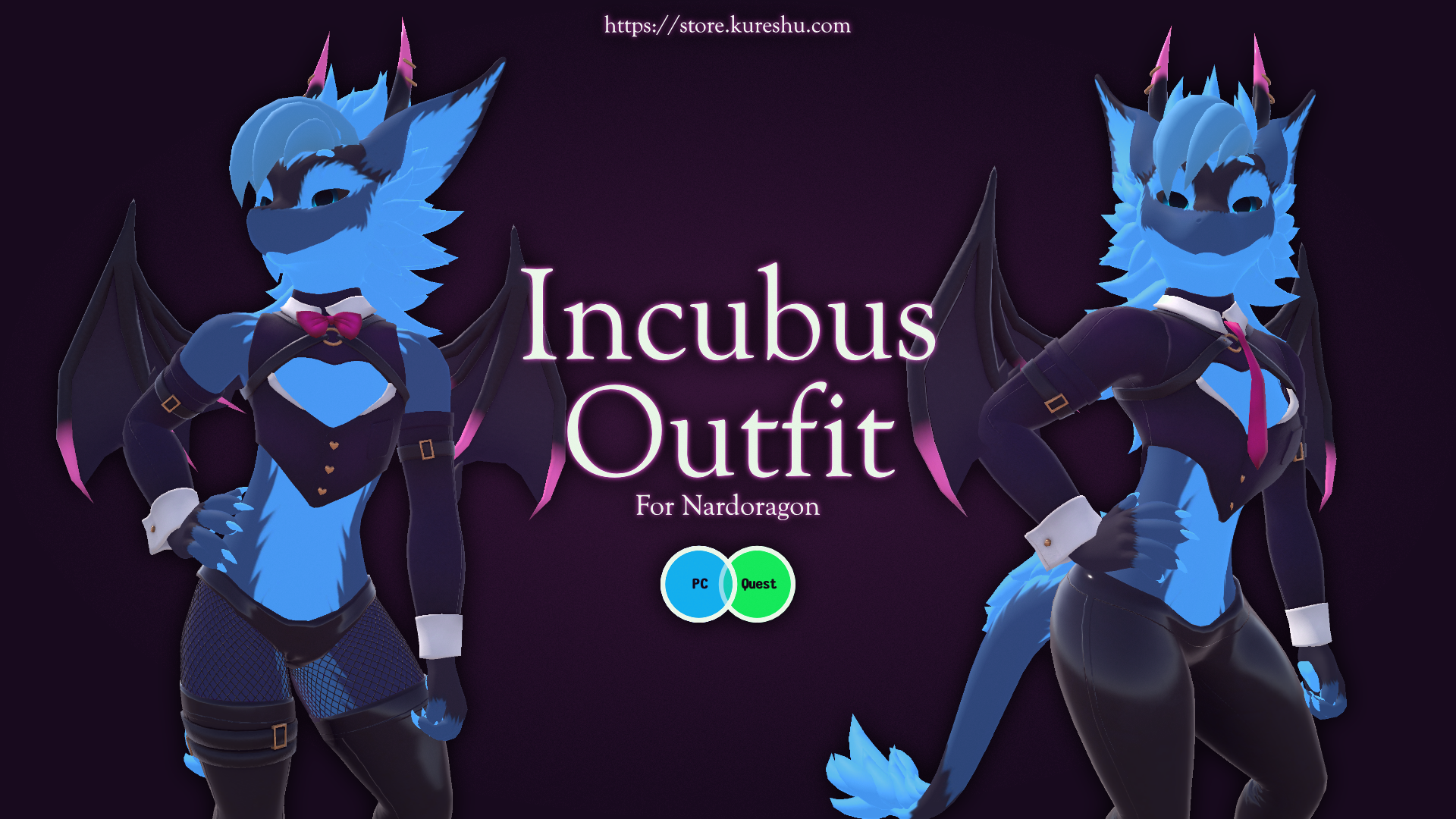 Nardoragon Incubus Outfit (VRChat PC and Quest Compatible)