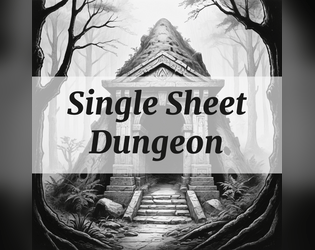 Single Sheet Dungeon  