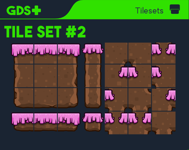 Game tile set two by Robert Brooks - gamedeveloperstudio.com