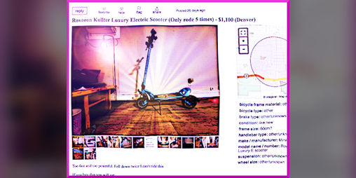 Cover image for Rovoron Kullter Luxury Electric Scooter (Only rode 5 times) - $1,100 (Denver)