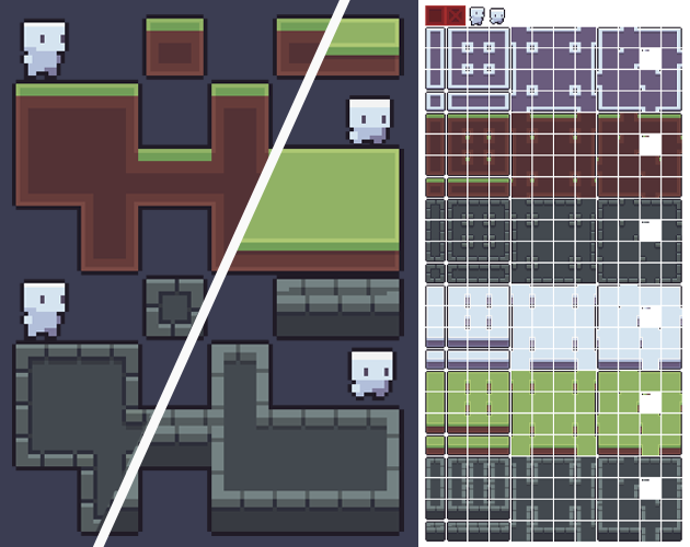 Tileset Templates (16x16) [FREE] by Patrik Arts