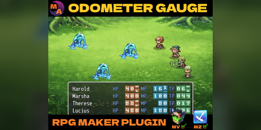 Cover image for Odometer Gauge - RPG Maker MV/MZ Plugin