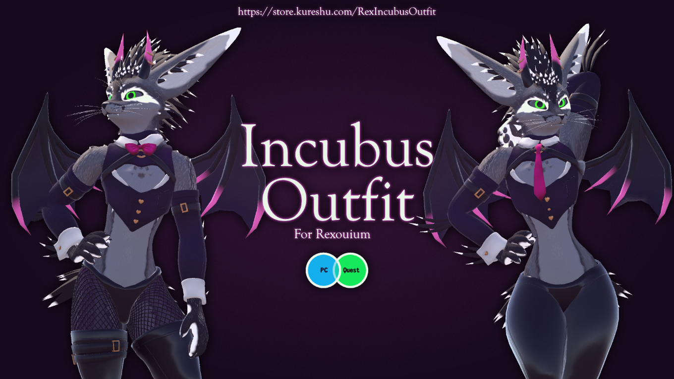 Rexouium Incubus Outfit (VRChat PC and Quest Compatible)