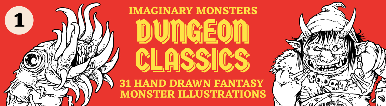 Dungeon Classics vol. 1: 31 Fantasy Monster Illustrations