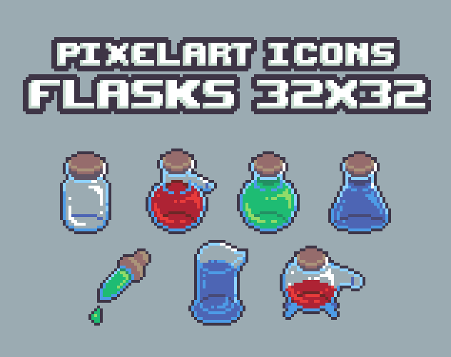 Flask Icons 32x32px by Allnew