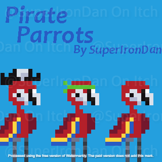 Pirate Parrots Sprite Sheet