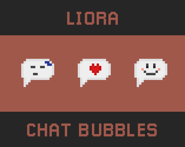 Pixel Art Chat Bubble icons pack 16x16 - Liora (80 icons)