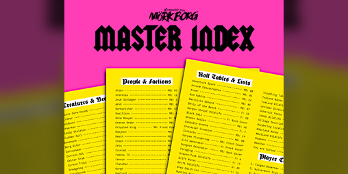 Cover image for Master Index