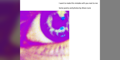 Cover image for I Want To Make This Mistake With You Next To Me