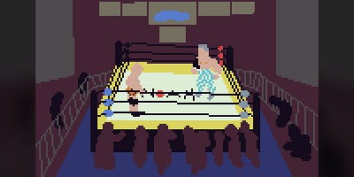 Cover image for big boys, staring down each other
