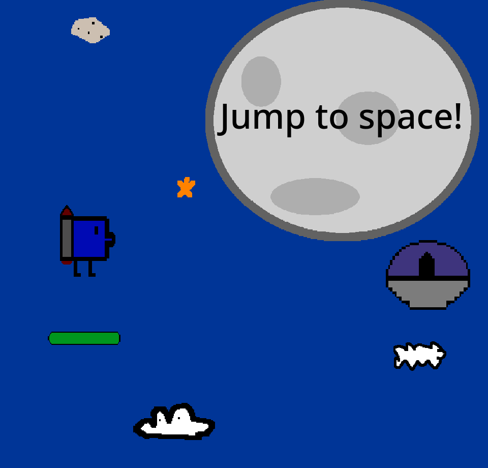 Cover image for Jump to space!