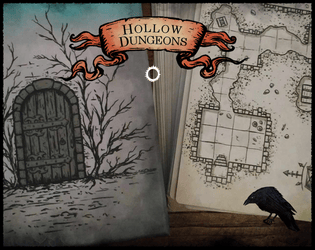 Hollow Dungeons   - A deck of 55 hand-drawn Dungeon Cards for any Fantasy Tabletop RPG. 