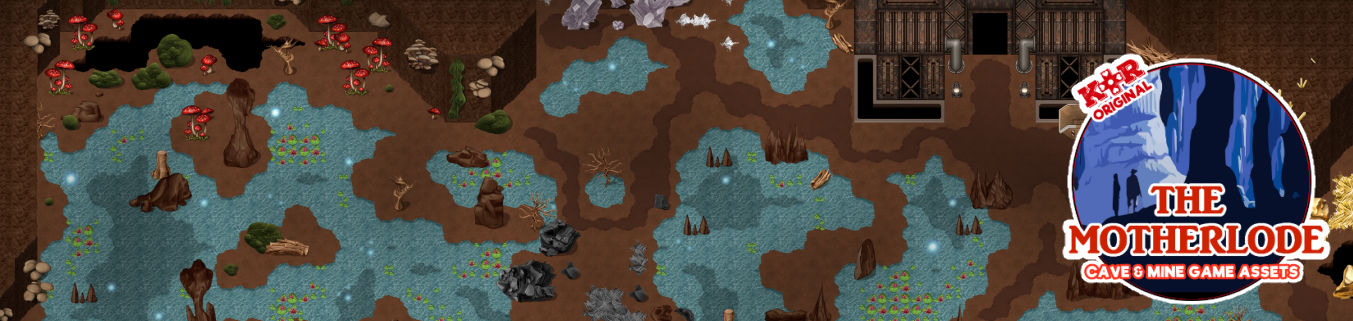 KR The Motherlode Cave & Mine Tileset for RPGs v2!