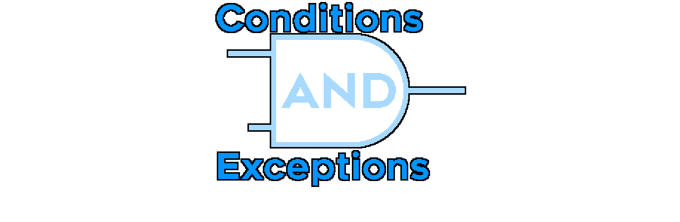 Conditions and Exceptions 1.0