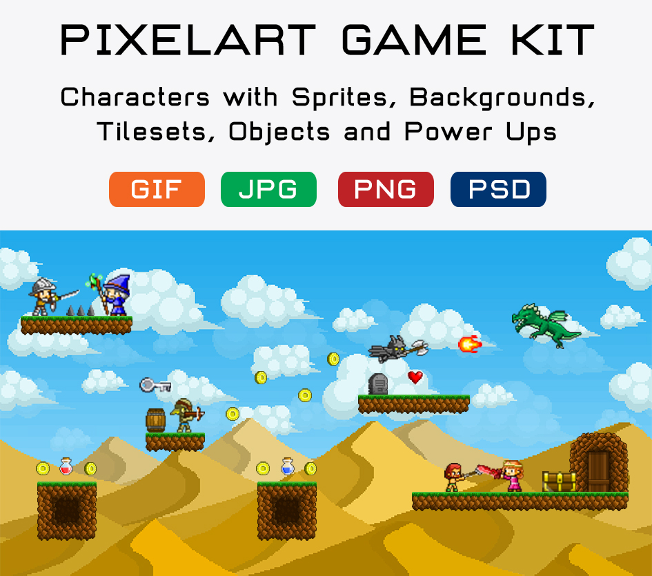 Pixelart Game Kit by Mobile Game Graphics