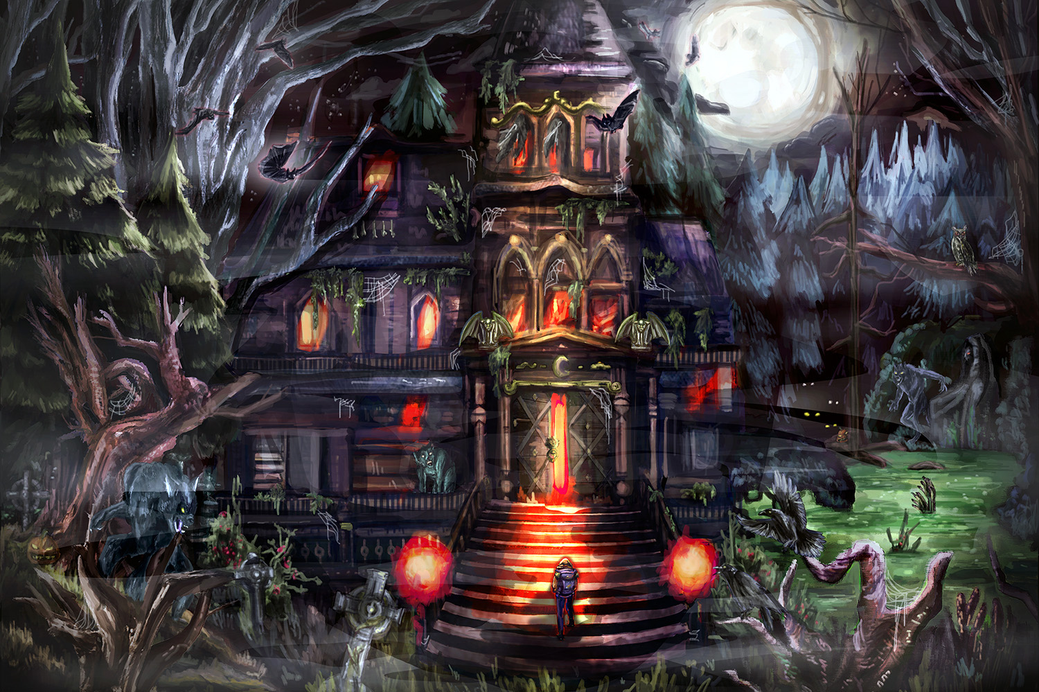 Werewolf House: Synthincisor by andything