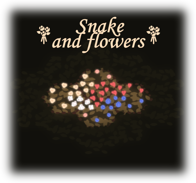 Snake and flowers