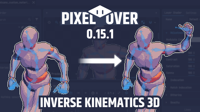 PixelOver 0.15.1 Inverse Kinematics 3D devlog preview