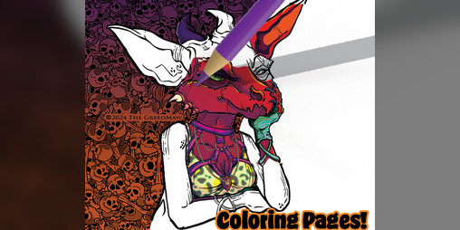Cover image for Viva La Dungeon! Coloring Pages
