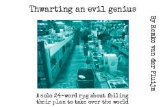 Cover image for Thwarting an evil genius - A 24 word RPG in a charity store
