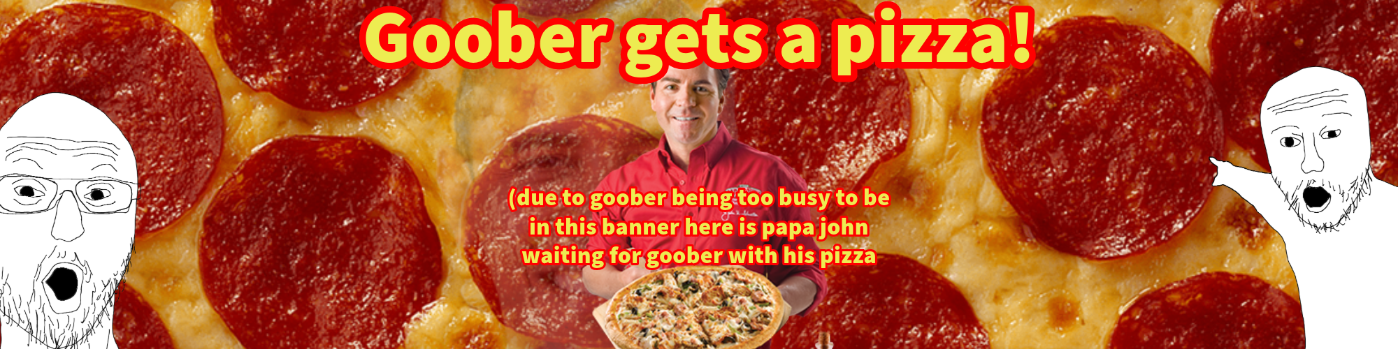 Goober gets a pizza!