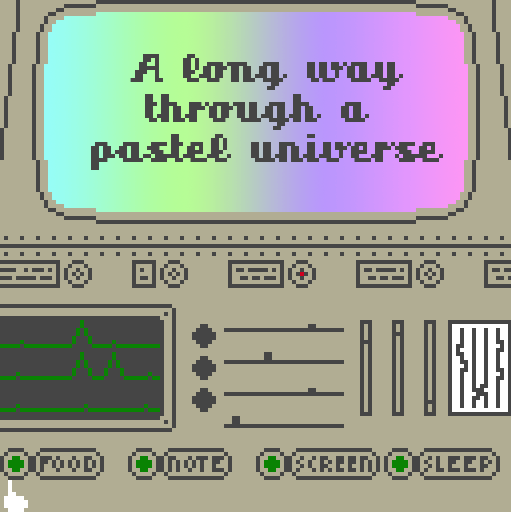 Cover image for A long way through a pastel universe