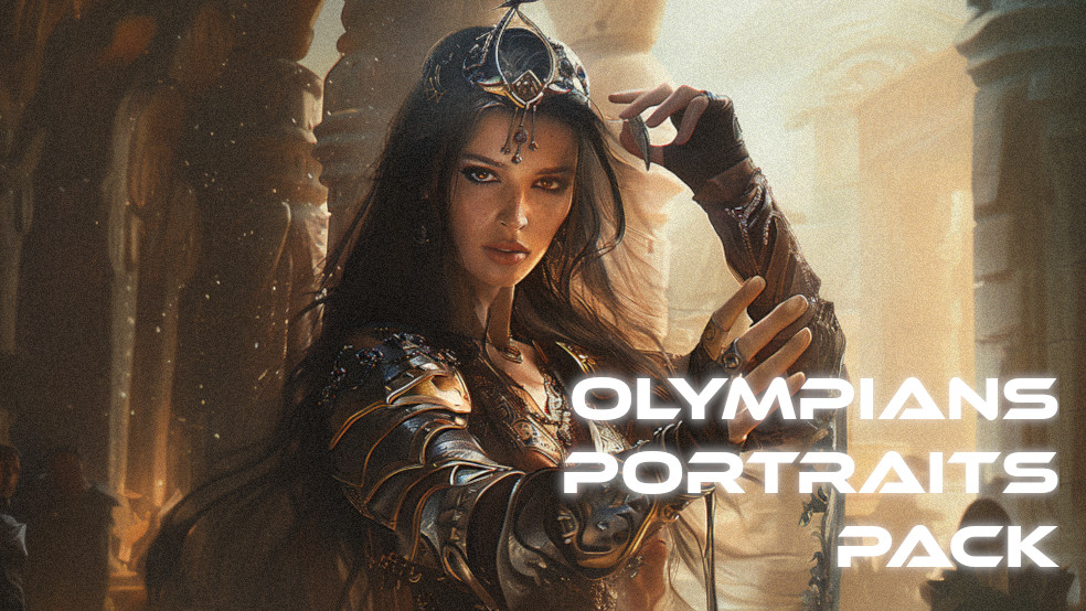Age Of Olympia Artworks - Free Olympians portraits pack