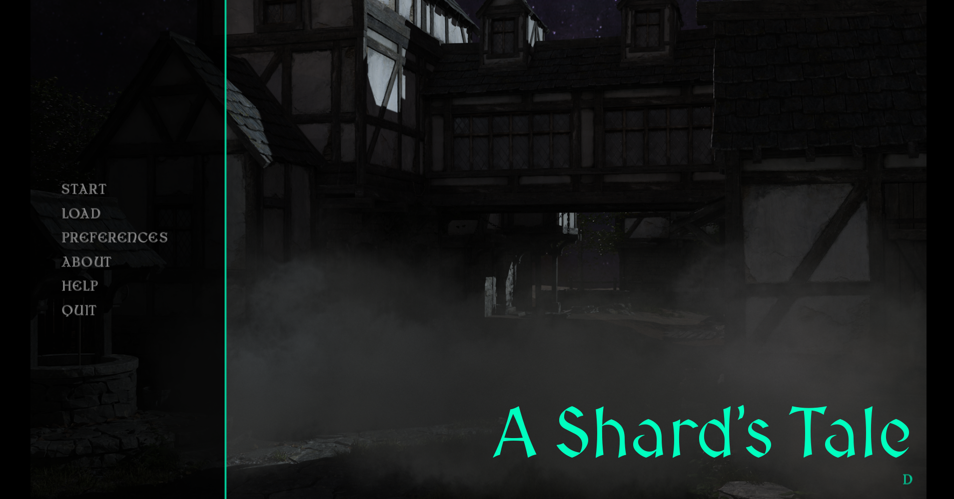 A Shard's Tale Menu in Ren'Py