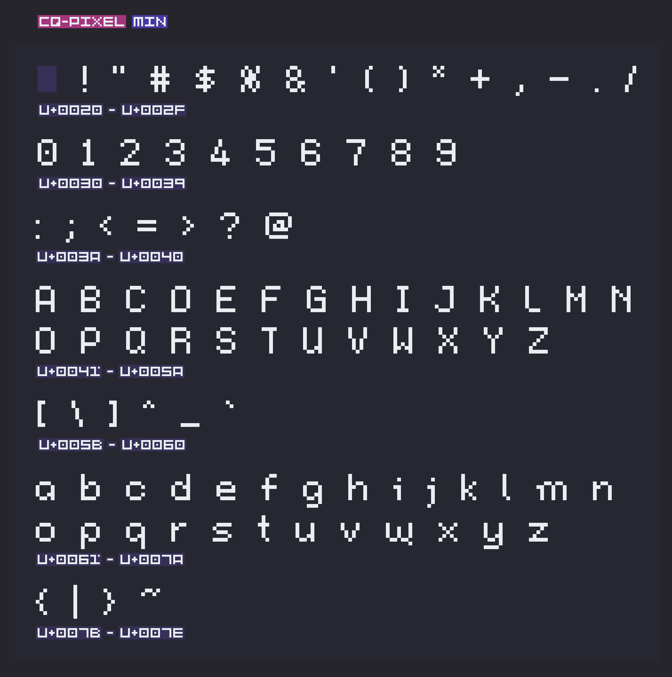CQ-Pixel Font