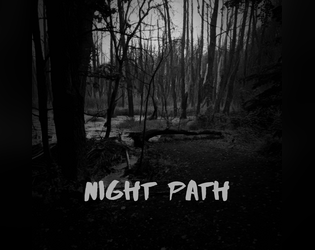 Night Path Business Card   - Business card survival horror game 
