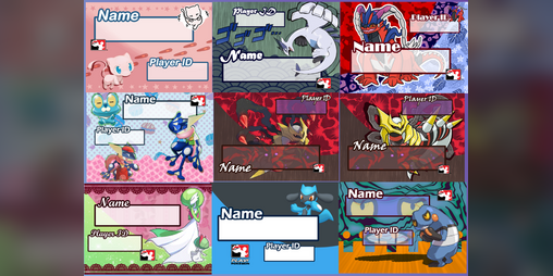 Pokemon Trainer ID Card Pack 1 by funnyfurby