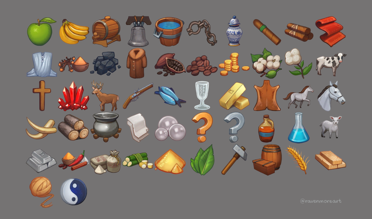 Strategy Game  Resource Icons