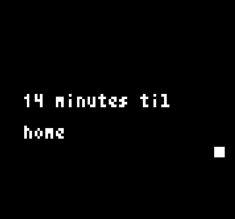 14 minutes til home by danwinters