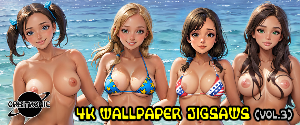 4K Wallpaper Erotic Jigsaws Vol.3 (Beach)